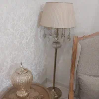 آباژور رنگ کرمی|چراغ خواب و آباژور|باقرشهر, |دیوار