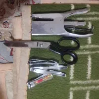 قیچی قدیمی و چرخ آک،ناخون گیر،منگنه