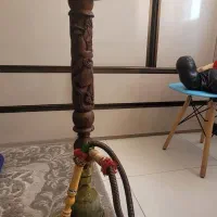 قلیون کارشده تنه چوبی|کلکسیون و سرگرمی|کرج, گلشهر|دیوار