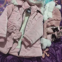 کت و کلاه دخترانه خیلی گرم و جنس خوب درحد نو