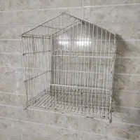 قفس کلبه ای معاوضه با پرنده