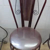 هشت عدد صندلی ومیزارایشی فرفورژه