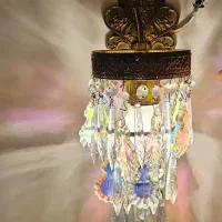 دیوارکوب کریستال چک قدیمی