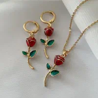 نیم ست گل رز