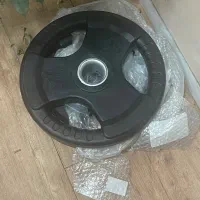 دو عدد صفحه هالتر ۱۵ کیلو سوراخ ۵۰ نوی نو