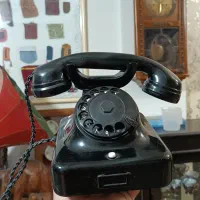 تلفن زیمنس رومیزی و چوبی آنتیک|تلفن رومیزی|آمل, |دیوار
