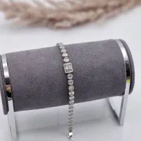 دستبند قلب نقره صورتی پینک مارکیز جواهری ۹۲۰۲|بدلیجات|تبریز, |دیوار