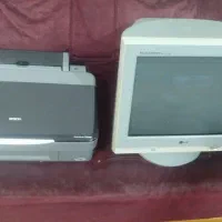 مانیتورLG 17 و اسکنر پرینتر