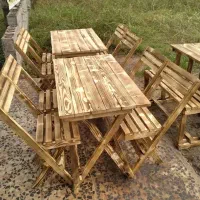 میز و صندلی چوبی نراد کافه رستوران تاشو کمجا