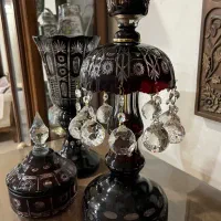 کریستال اگرمن قدیمی یاقوتی|ظروف سرو و پذیرایی|قم, باجک یک|دیوار