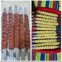 خمیر کوبیده گوشت وکوبیده مرغ تازه  چرخی روزانه