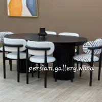 آوانا میز ناهارخوری وینسکا و صندلی سه تیرک منبتی|میز و صندلی غذاخوری|تهران, سبلان (لشگر)|دیوار