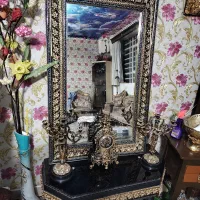 آینه و شمعدانی|آینه|یزد, |دیوار