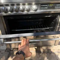 اجاق گاز فر دار تمیز