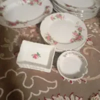 سرویس گل سرخی کاملا سالم و نو