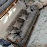 فروش مبل اطلس شرکتی تخت شو اقساطی|مبلمان خانگی و میز عسلی|کرمانشاه, |دیوار