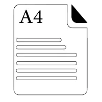 پرینت A4 سیاه سفید یکرو و دورو