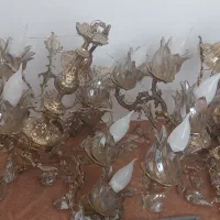 لوستر برنز ۸ شعله همراه با لامپ