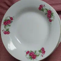 سرویس گل سرخی بشقاب دیس پیاله پیش دستی|ظروف سرو و پذیرایی|تهران, زرکش|دیوار