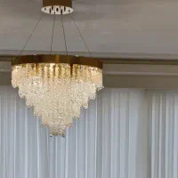 لوستر (طرح شاخه نباتی)|لوستر و چراغ آویز|مشهد, زیرکن|دیوار