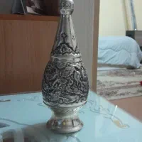 گلدان  مسی قلم زنی