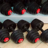 دمبل چدنی واقعی ۲۰kg(لاستیکی فشرده نداریم)