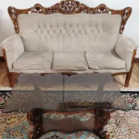 مبل کلاسیک چوبی|مبلمان خانگی و میز عسلی|گنبد کاووس, |دیوار