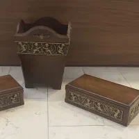سطل و جا قاشقی و جا دستمال کاغذی
