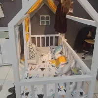تخت کلبه کودک برند culla baby|تخت و سرویس خواب|محمودآباد, |دیوار