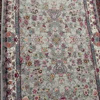 فرش کناره ریز گل فیلی رنگ