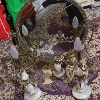 آینه شمعدان قدیمی شمعدان دسته اش شکسته|آینه|تبریز, |دیوار