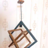 لوستر چوبی|لوستر و چراغ آویز|کرمان, |دیوار