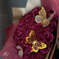 گل رز ربانی|گل مصنوعی|شیراز, میانرود|دیوار