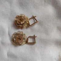 نیم ست طلا طرح رزگل|جواهرات|تبریز, |دیوار