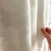 پرده تدی سفید تمام ترک