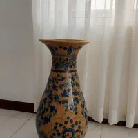 گلدان بزرگ سفالی کار یزد|صنایع دستی و سایر لوازم تزئینی|آمل, |دیوار