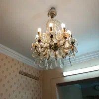 لوستر کریستال چک قدیمی ۱۰ شاخه