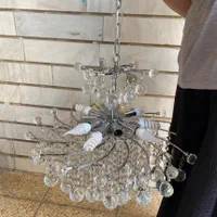 سه عدد لوستر کریستال در حد|لوستر و چراغ آویز|همدان, |دیوار