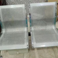 صندلی استیل 2 عددی  تعمیز  2 ست  هر ست 10م تومان