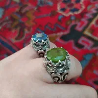 انگشتر  توپاز و زبرجد