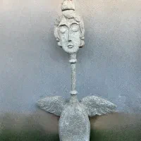 مجسمه فرشته پاپیه ماشه