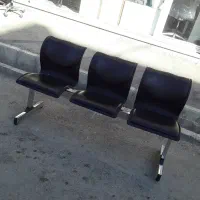 صندلی انتظار چسبیده ۳تایی ۲عدد در حد نو|صندلی و نیمکت|اردبیل, |دیوار