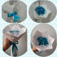 گل تزئینی جذاب آویز کیف گل