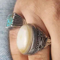 انگشتر قدیمی نقره 25 گرم