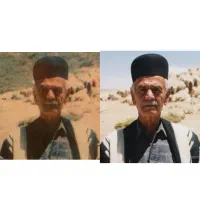 ترمیم بازسازی عکسهای قدیمی وسیاه سفیدباهوش مصنوعی|تابلو، نقاشی، عکس|لالی, |دیوار