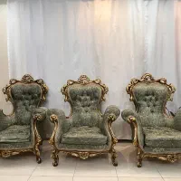 مبل استیل ۹ نفره همراه ۴ عسلی