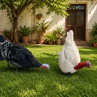 یه جفت بوقلمون نر و ماده
