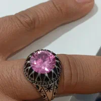 انگشتر توپاز صورتی و زبرجد|جواهرات|ورامین, ریحان آباد|دیوار