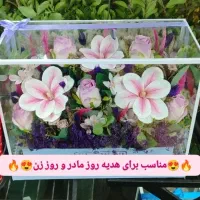 گل مصنوعی شیشه ای