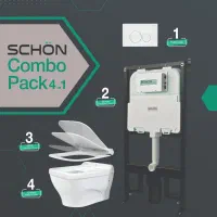 استراکچر سنی به همراه والهنگ پارس سرام پکیج شون